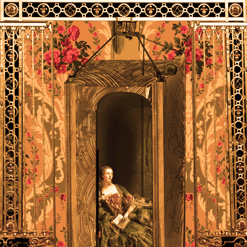 The first elevator was for secret rendezvous in Louis's XV's Versailles