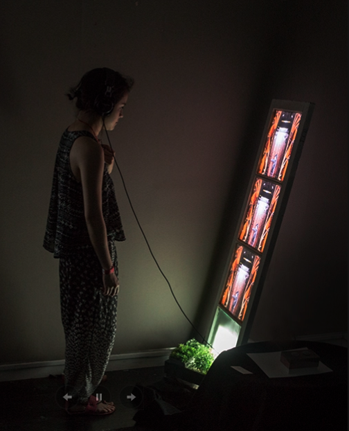 Prototype of interactive animation installation 