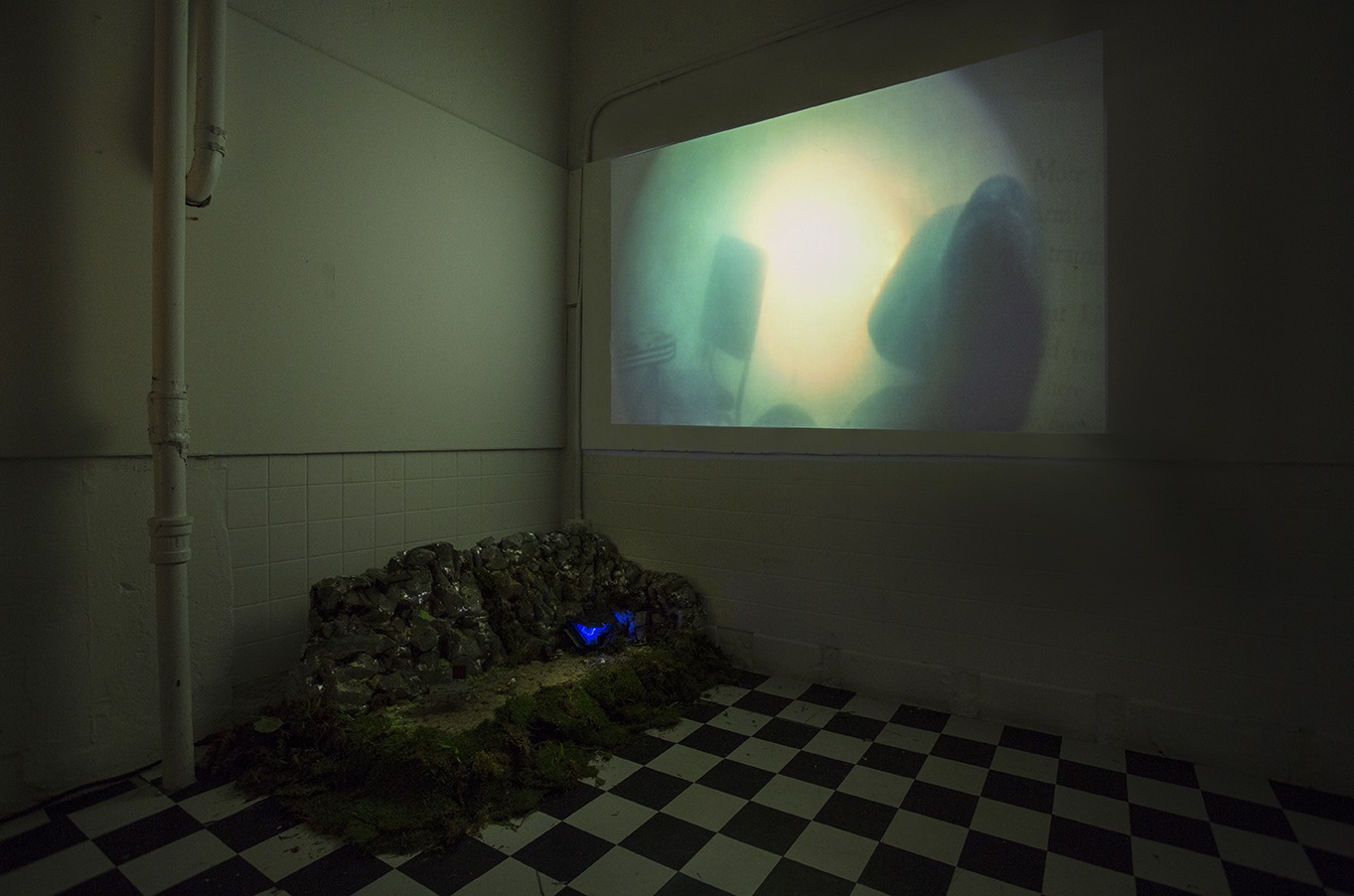 AQUACADE video installation at NIGHTSHIFT, Abrazo Interno Gallery, NY, NY