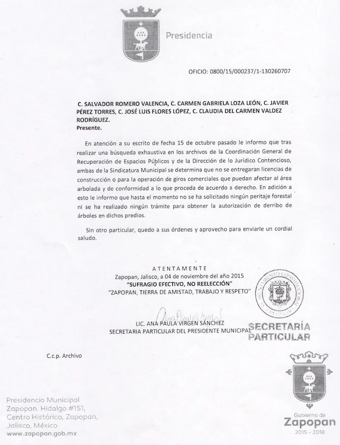 Zapopan nos confirma que no otorgarán licencias de construcción