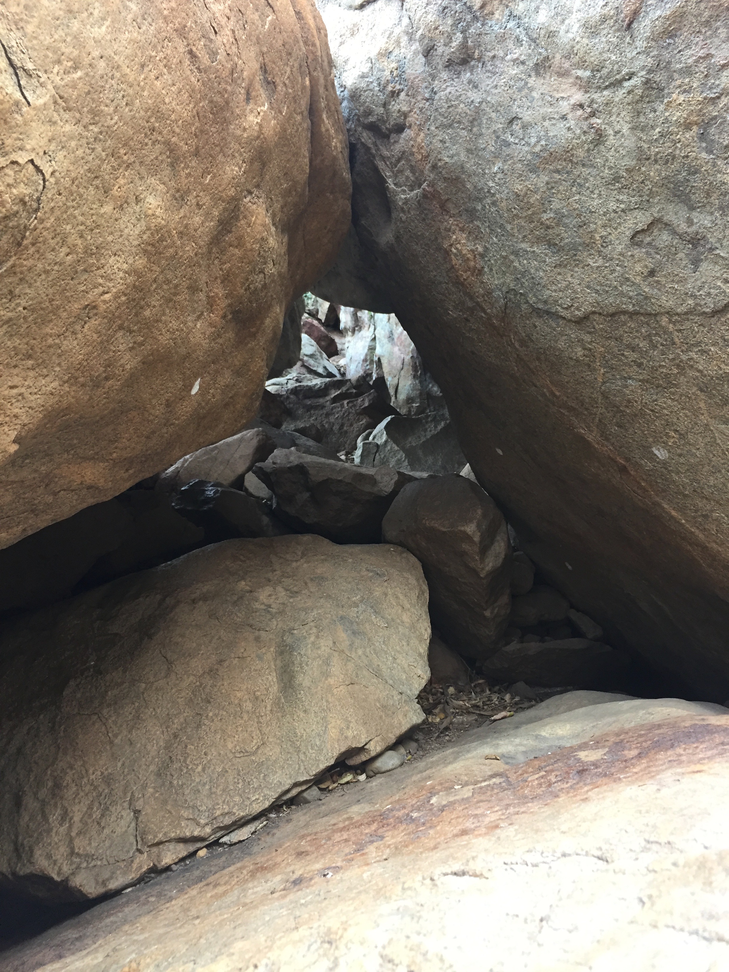 Caves and boulders. Nature's artwork and shelter.