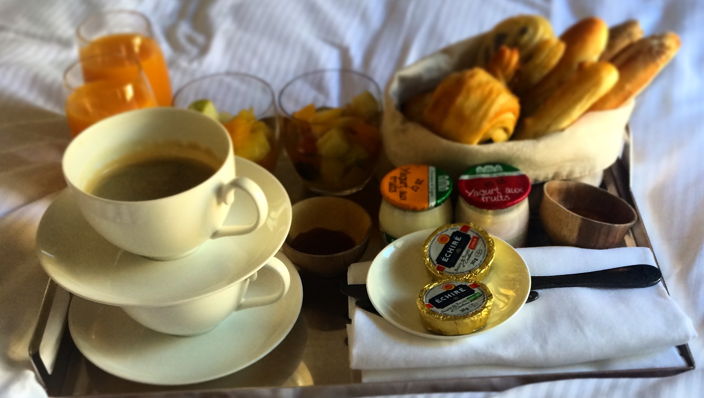 One of our favourite breakfasts included in a stay was in Paris, France at the Dupond-Smith. 