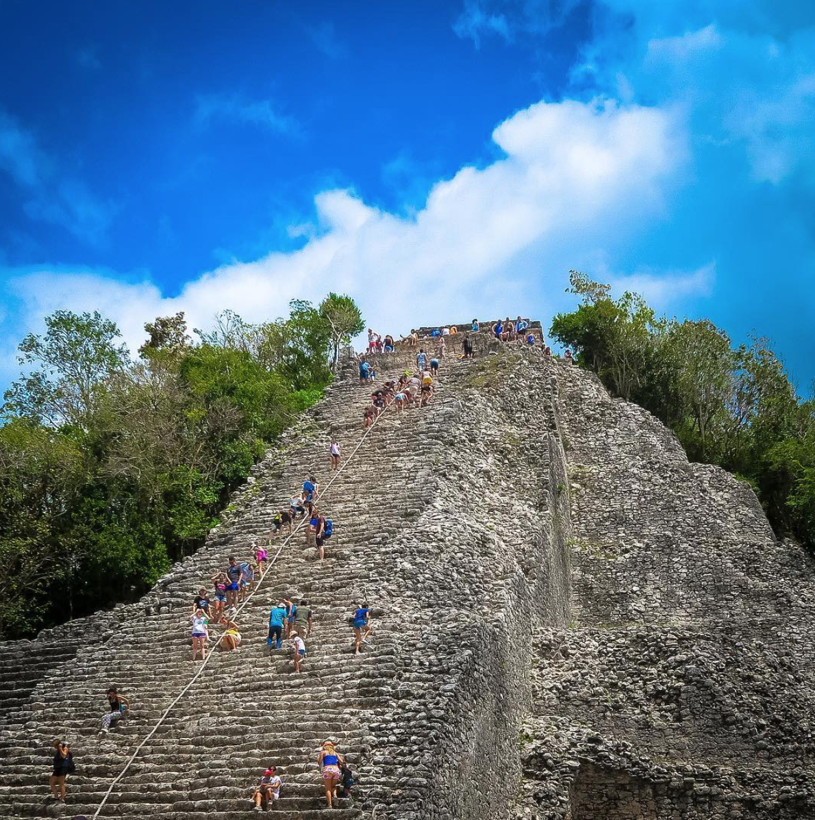 Climb to the top of the Coba Ruin to see the view for yourself.