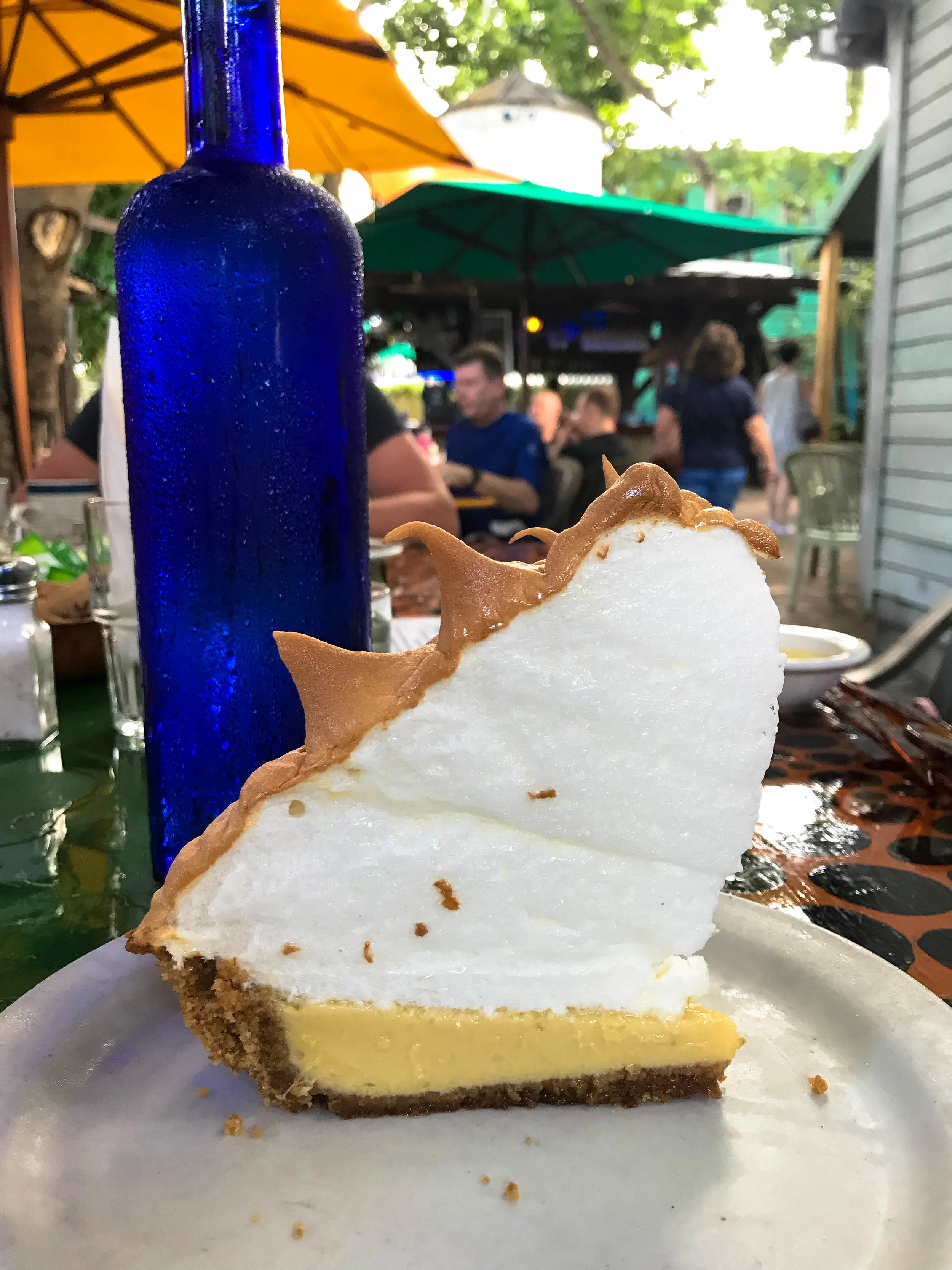 Our very last piece of Key LIme Pie while visiting the Florida Keys.