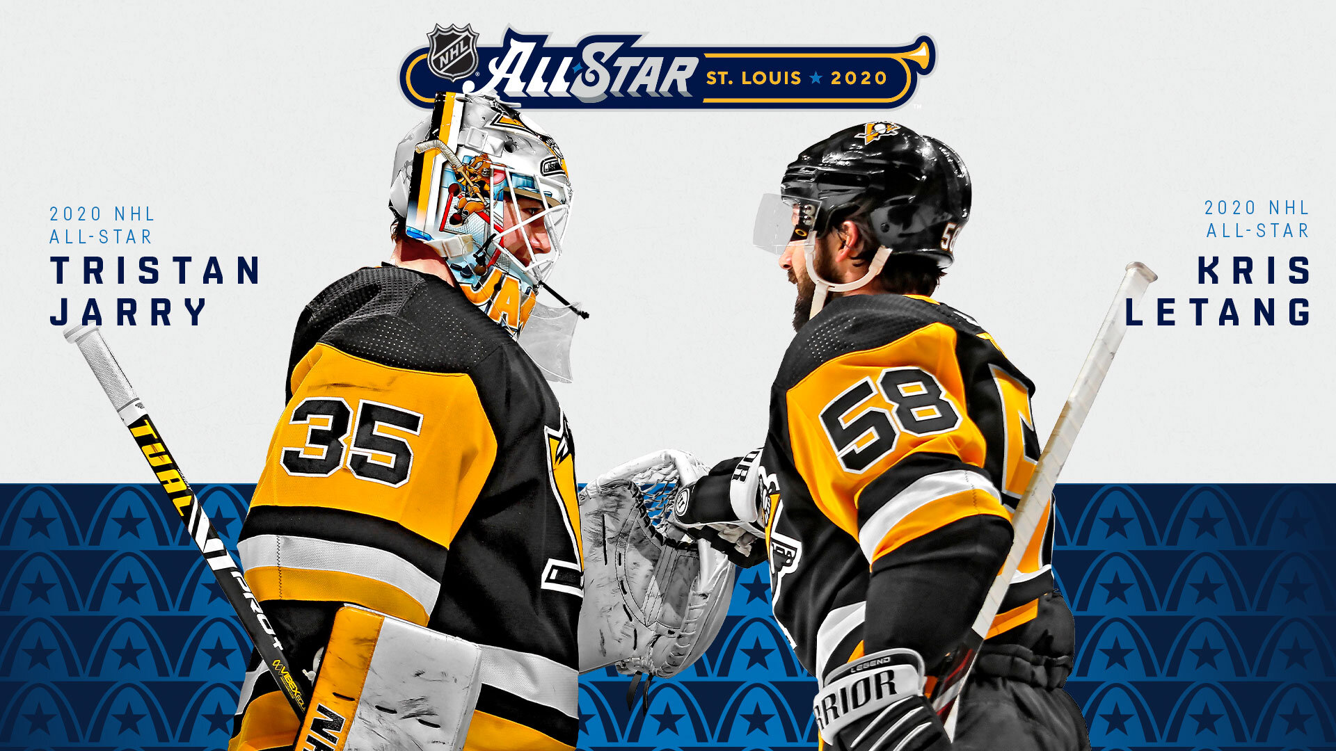 Tristan Jarry and Kris Letang All-Star 2020 Selection