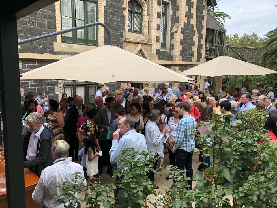 Post-service hospitality