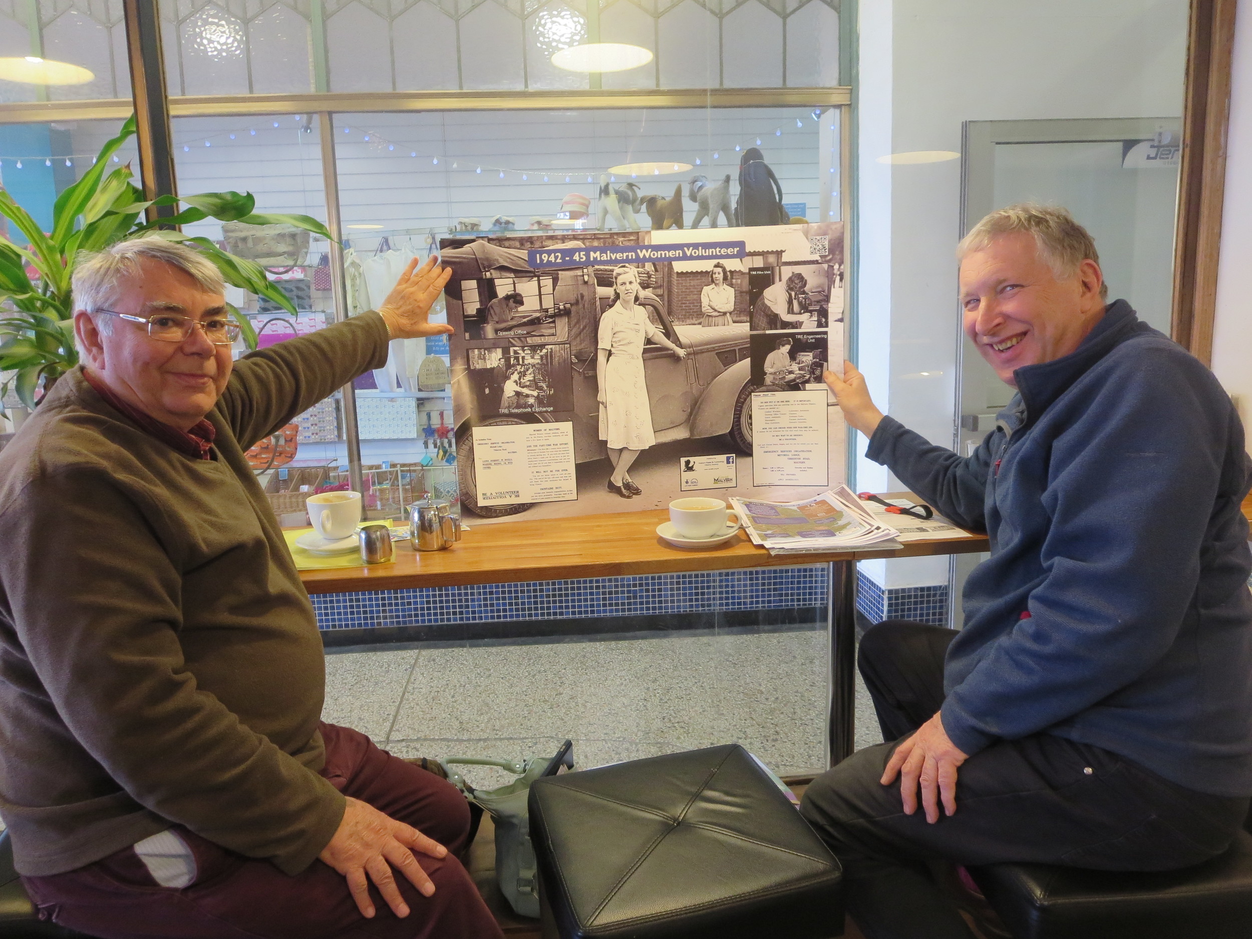  martin Hutchinson (left) and Mike Burstow (right) from mraths give the project a sneak preview of what the exhibition will look like
