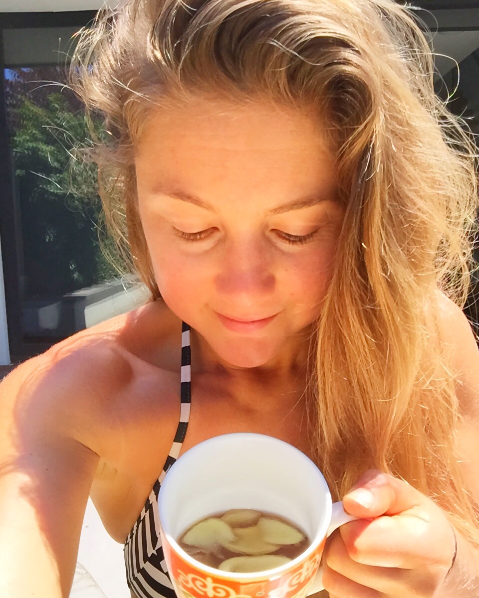 Mmmmm, bone broth with lots of ginger