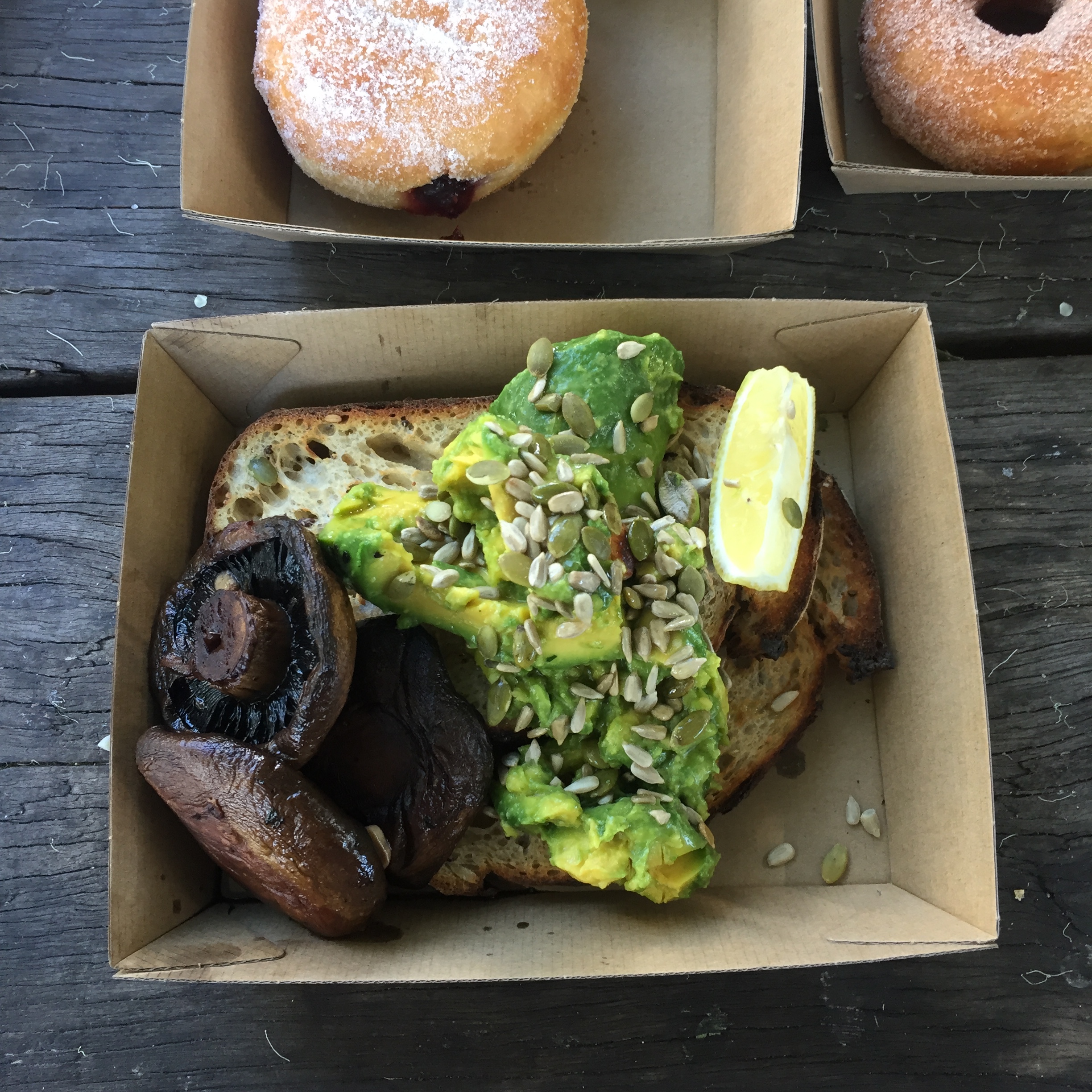 Another cardboard box at Paddock Bakery..