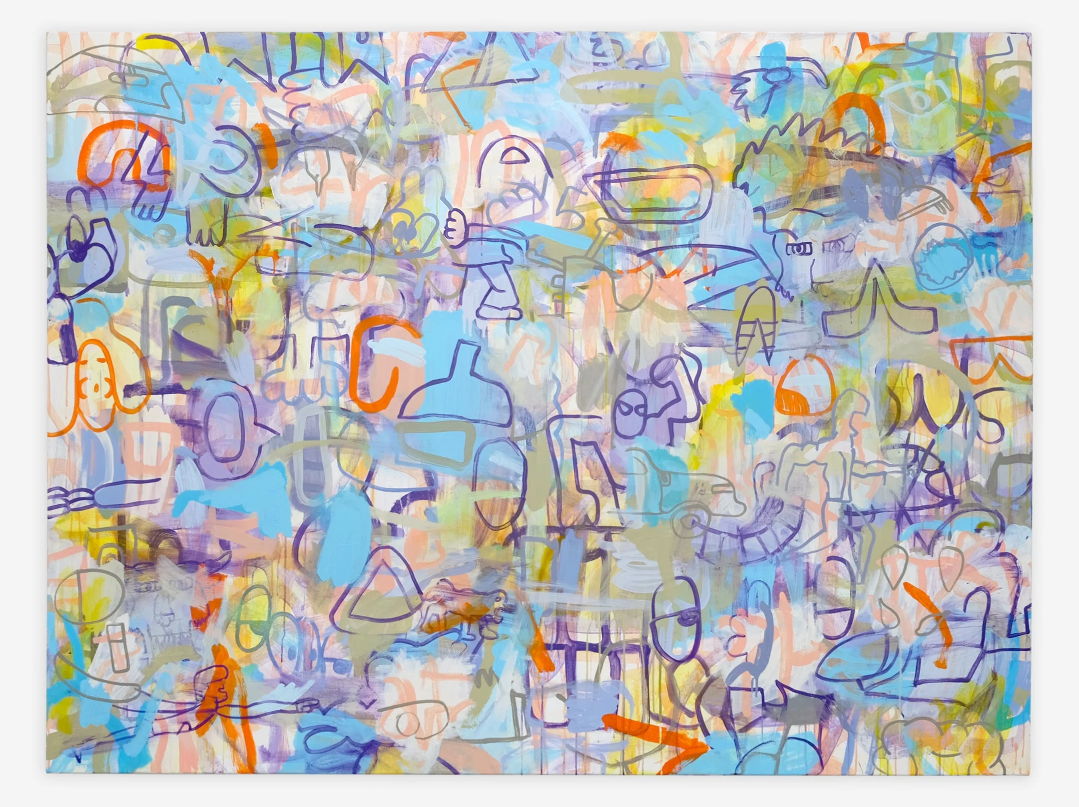 Eyesolation Barrier, Acrylic on Canvas, 60" x 80", 2015