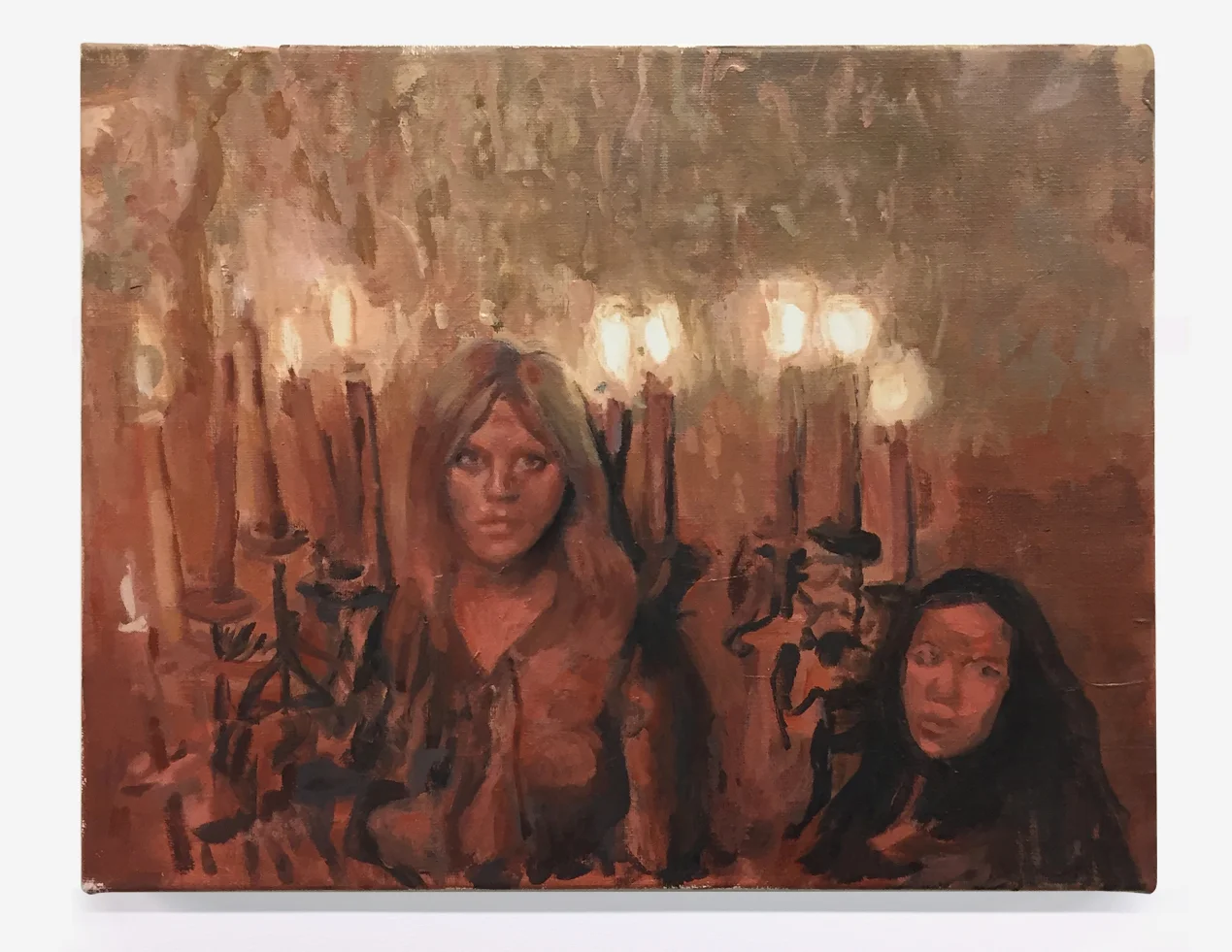 Les Frisson des Vampires (The Shiver of the Vampires) 1971 , oil on canvas, 11” x 14”, 2017