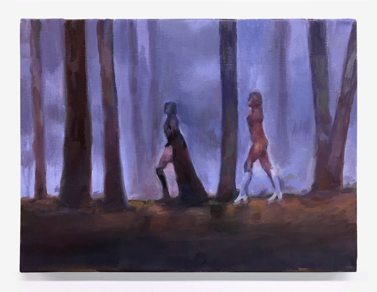 La Comtesse Noire (Female Vampire) 1973, oil on canvas, 11” x 14”, 2018