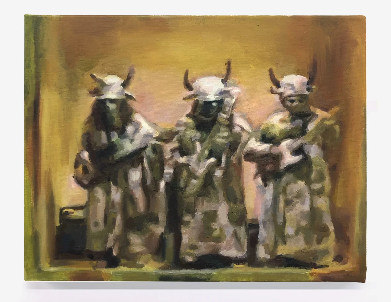 Get Smart: The Groovy Guru , 1968 , oil on canvas, 11” x 14”, 2019