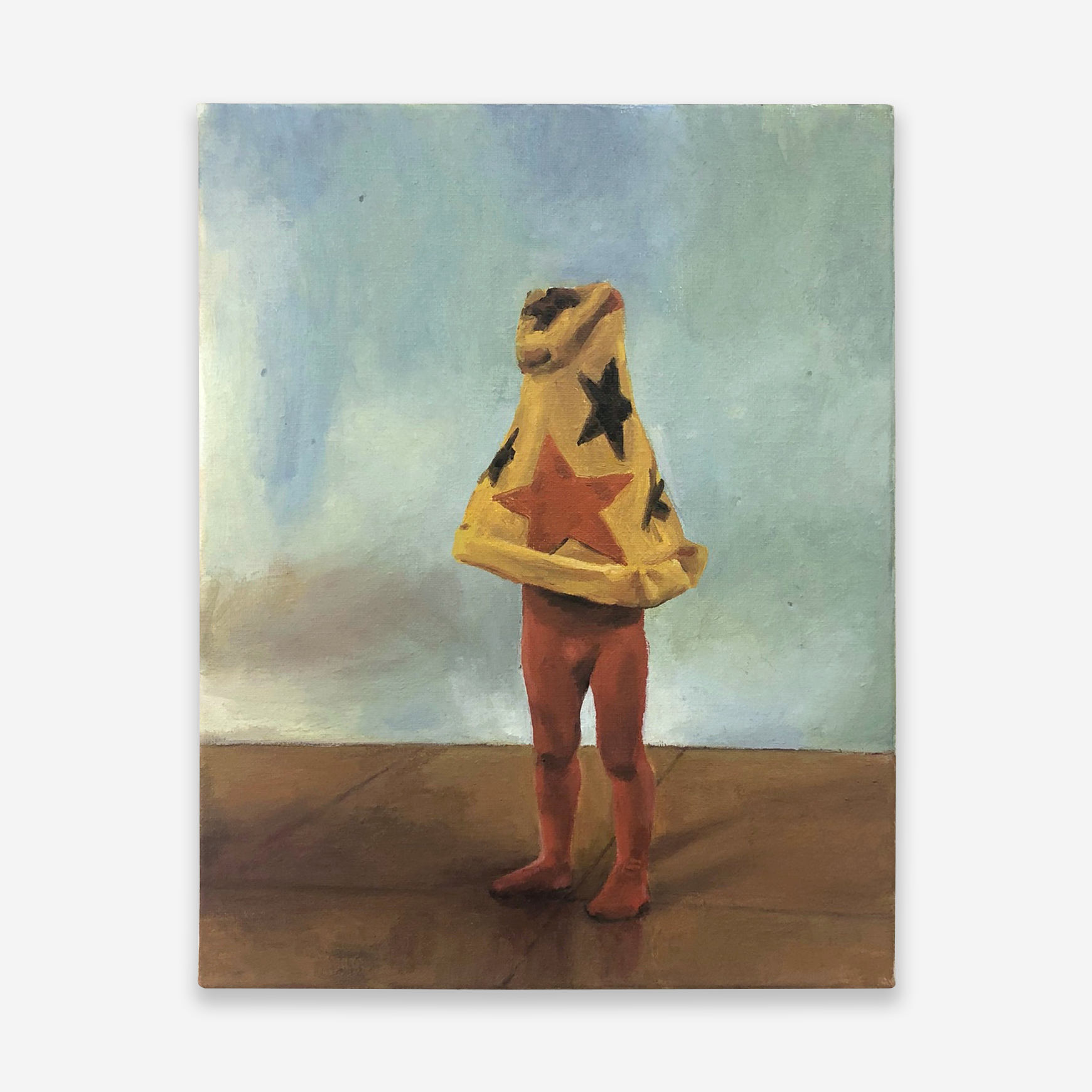   Cheech Costume, Discon II 1974 , oil on canvas, 11” x 14”, 2020 