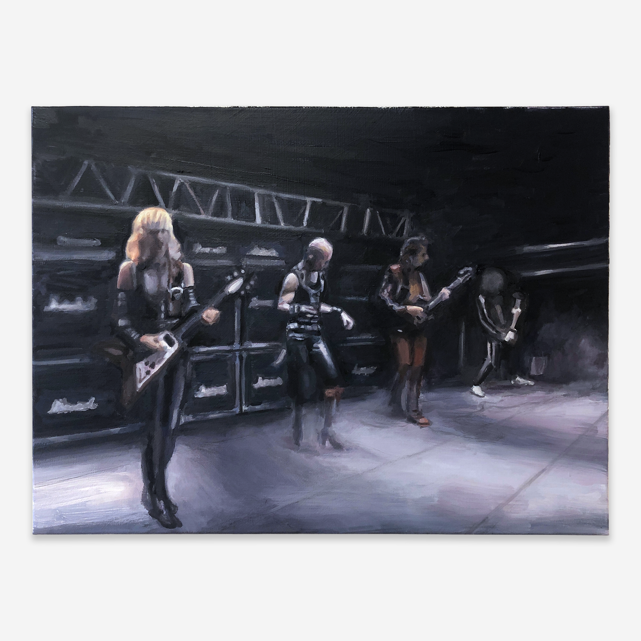   Live Vengeance ’82 ,  oil on canvas, 18” x 24”, 2020 