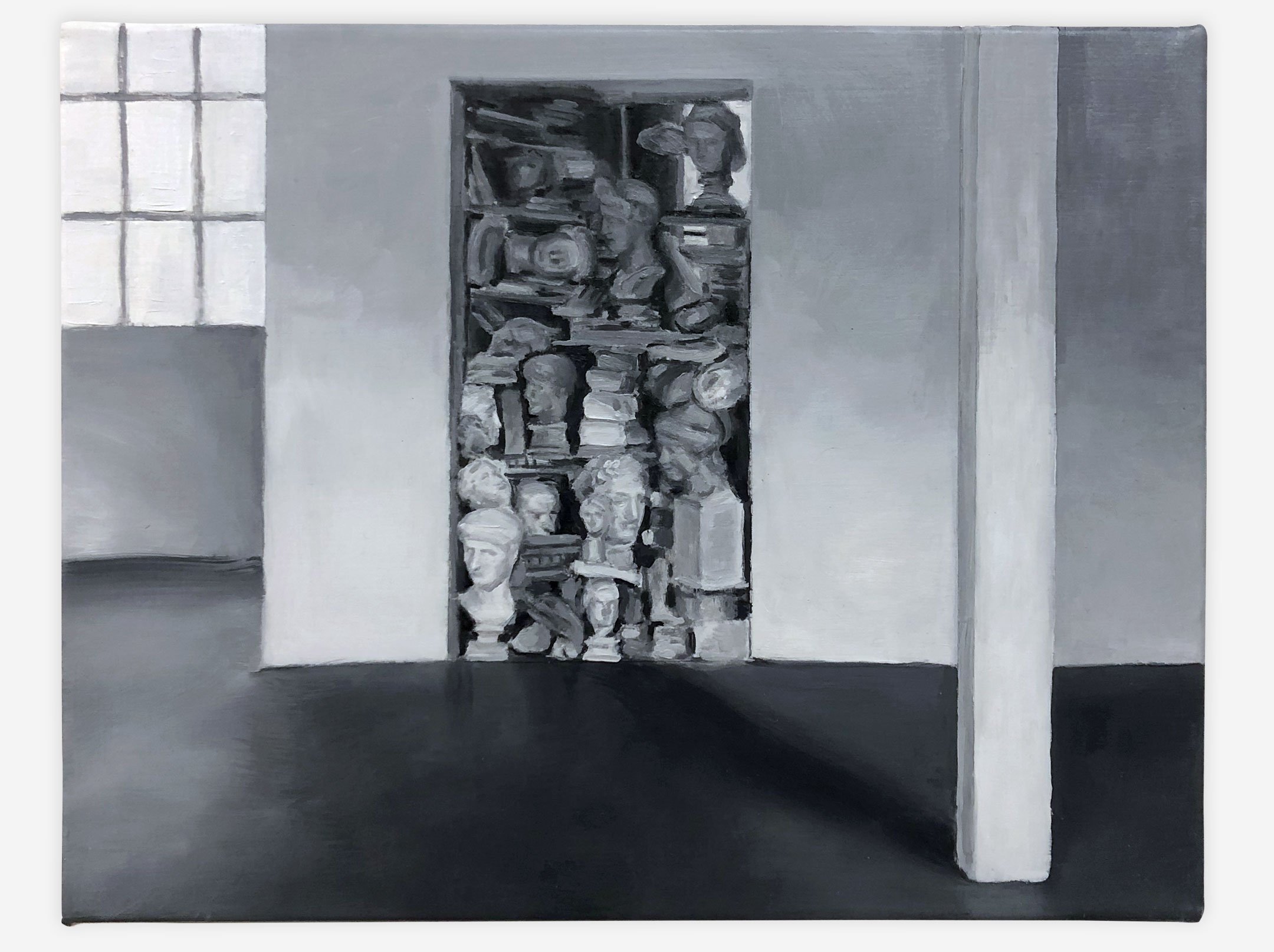   Kounellis, Düsseldorf 1980 , oil on canvas, 11" x 14", 2020 