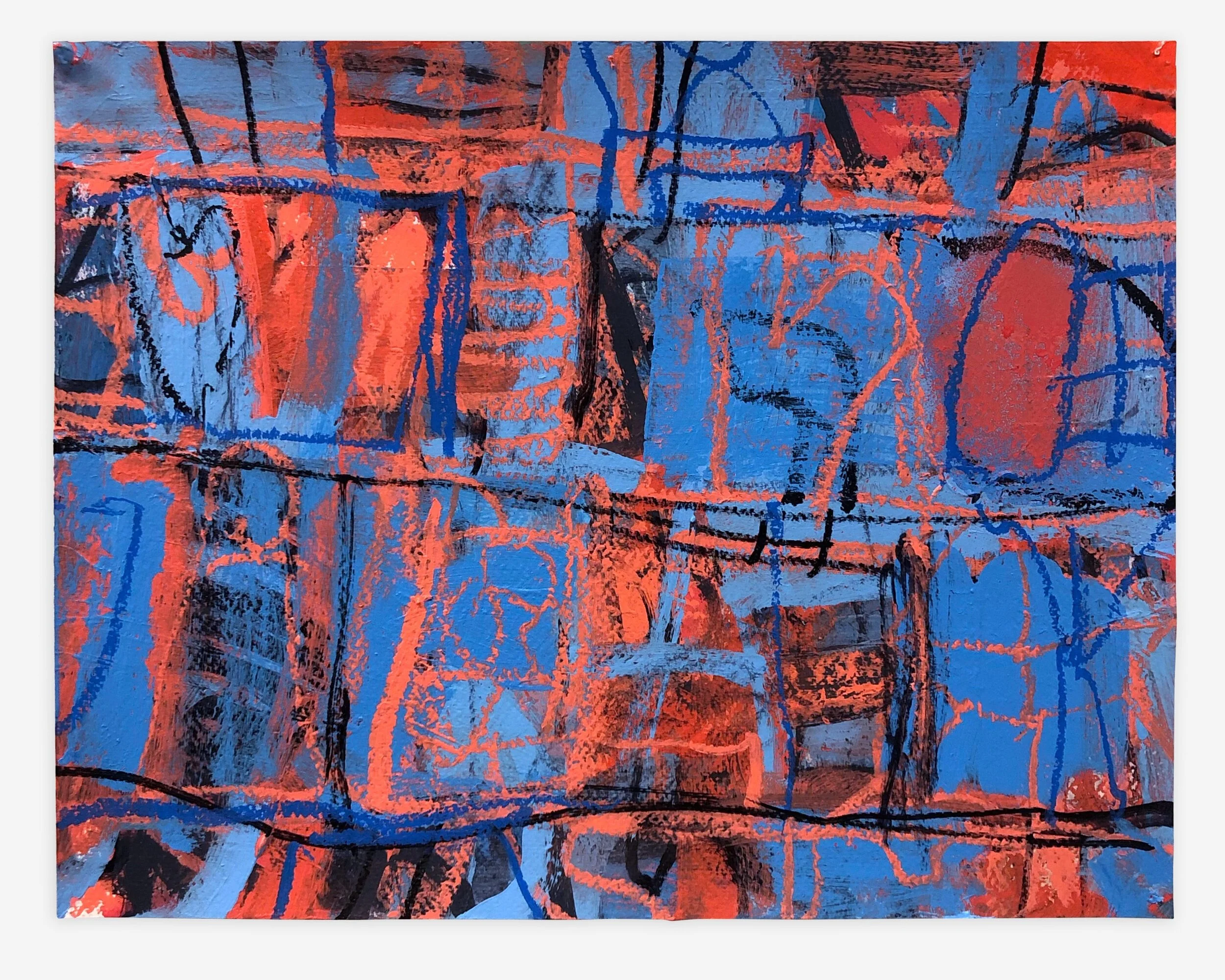 肉筆　mixed media　【抽象画】 Jane Barthès Mixed Media Abstract Collage Found Object