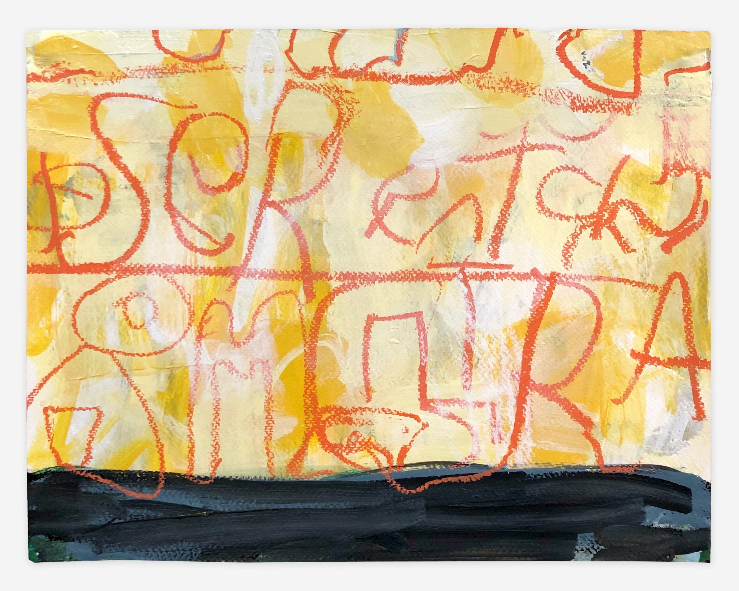   Untitled (051119b,)  mixed media on paper, 11" x 14", 2019 