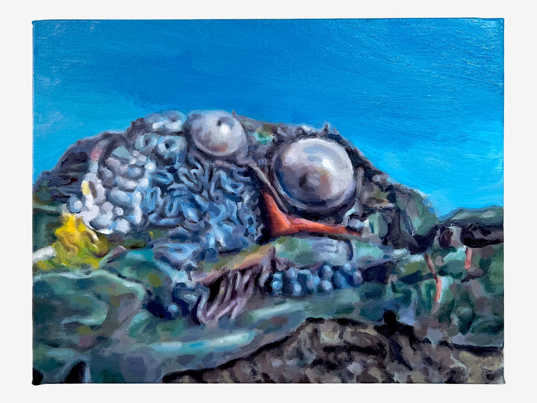   Gulver (Demon King) from Choujin Bibyun 1976 , oil on canvas. 11”x14”, 2022 