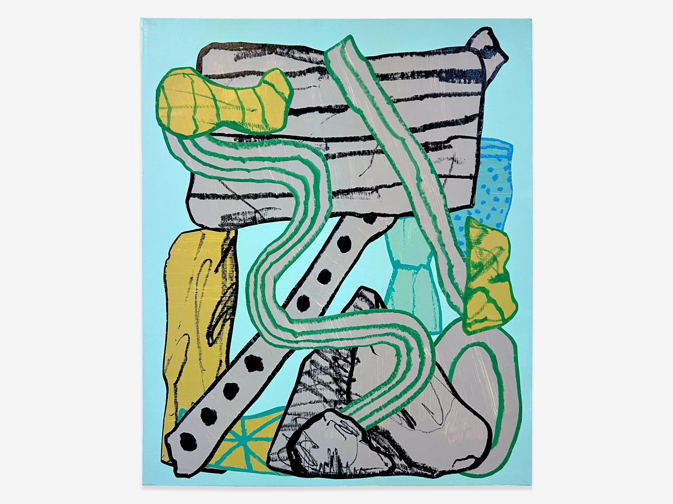   Ballast Grind (1062426),  20" x 24", mixed media on canvas, 2026 