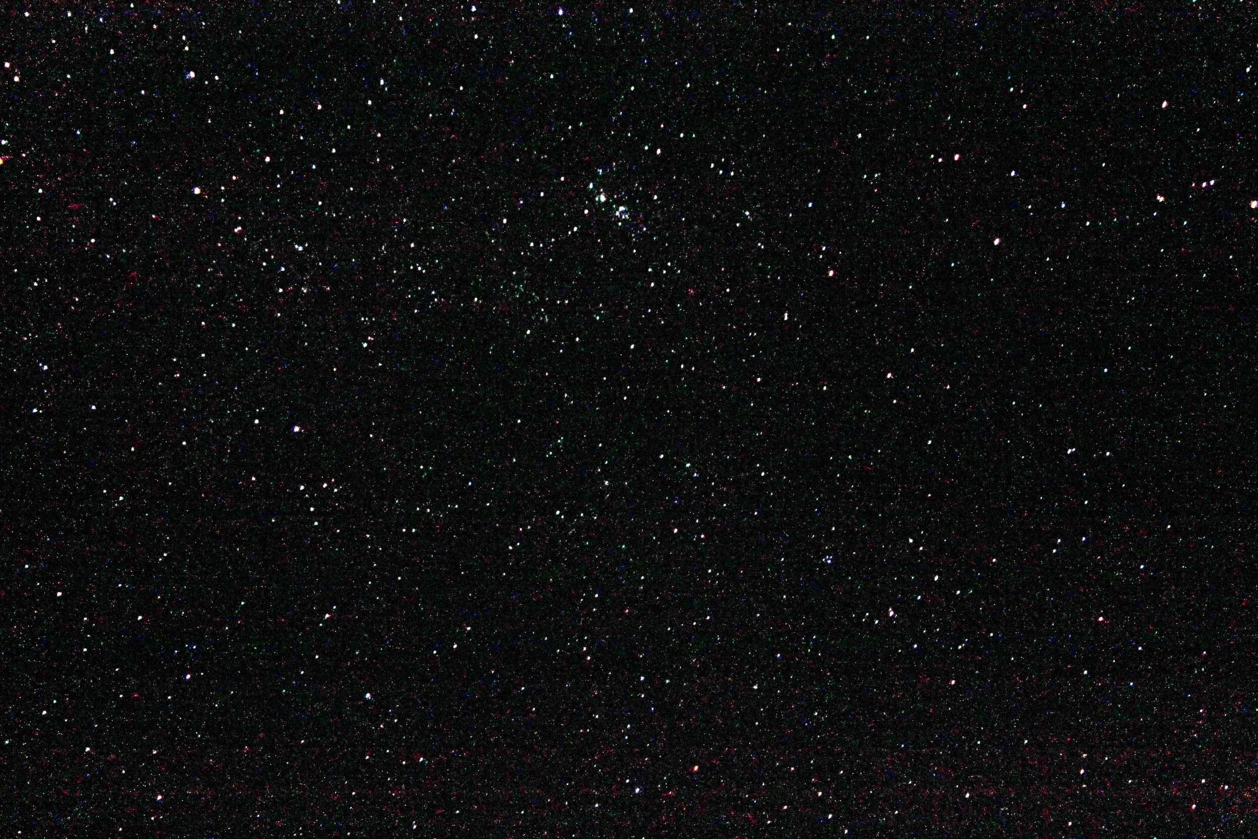 Stars between constellations Cassiopeia and Perseus seen from 9300 feet on Mauna Kea, Hawaii 2013