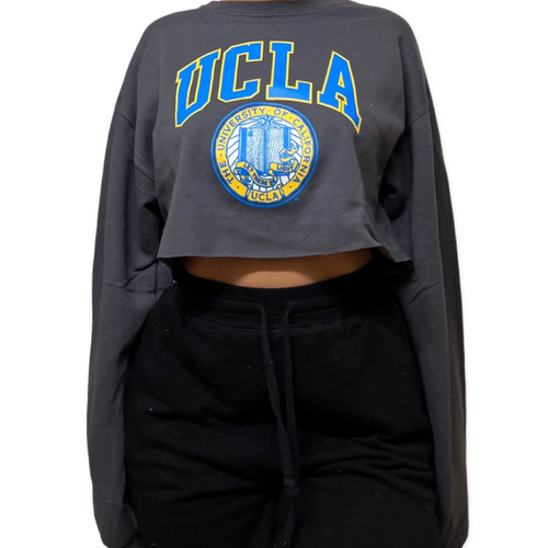 Vintage UCLA Bruins Bear Sweatshirt Large baby blue light wash