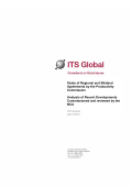 Analysis of Recent Developments in Regional and Bilateral Agreements, submission to the Productivity Commission Review of Regional and Bilateral Agreements for Australian Business (2010)