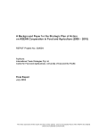 A Background Paper for the Strategic Plan of Action on ASEAN Cooperation in Food, Agriculture and Forestry (2005 – 2009)