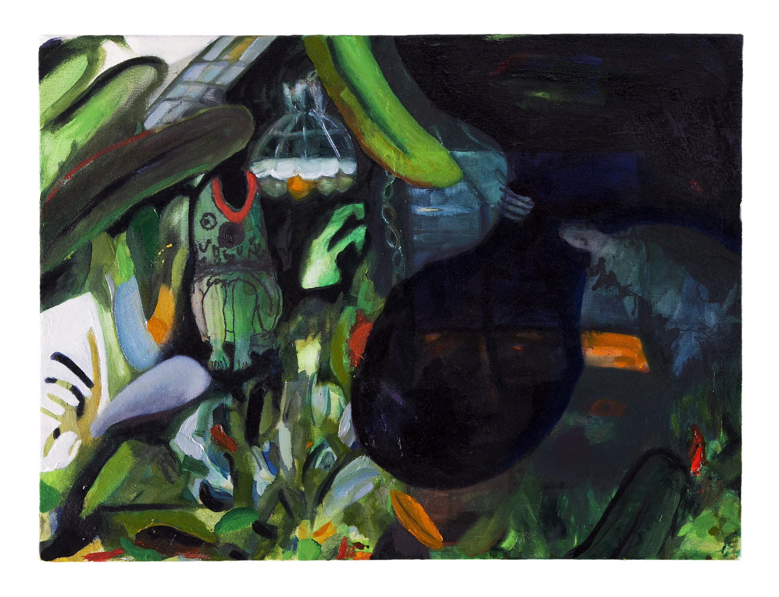Lost and Found 2016 acrylic and oil on canvas 18 X 24"