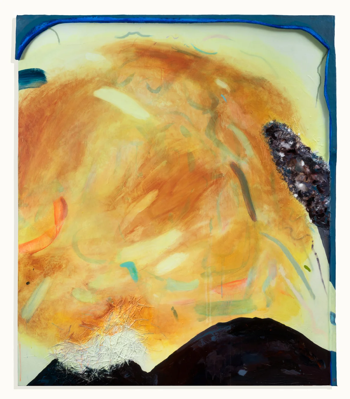Bright Void 2017 mixed media on canvas with papier mâché frame 61 x 71”