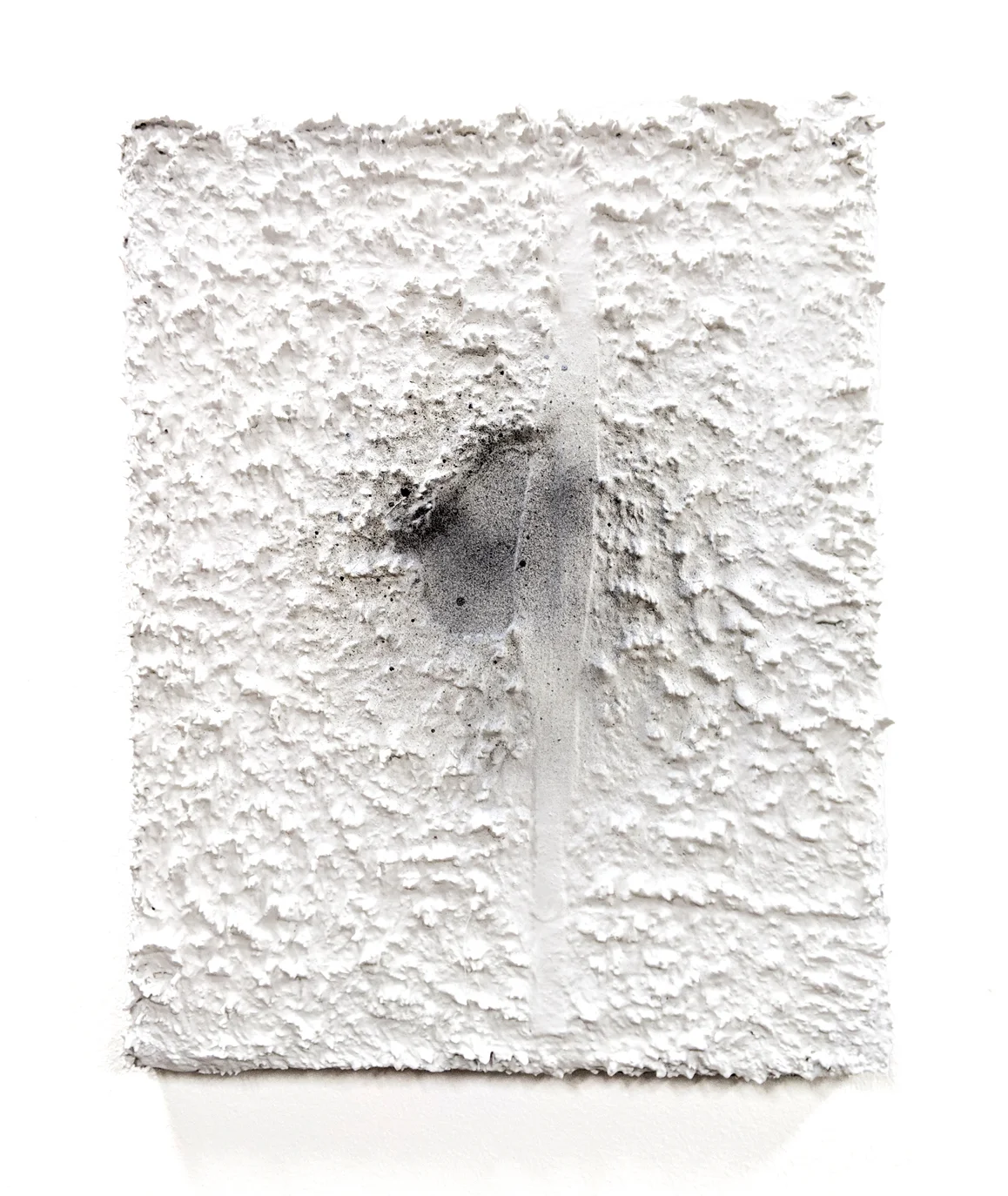 Maw 2018 Acrylic, spray paint and mixed media on canvas 11.25 x 14.25”
