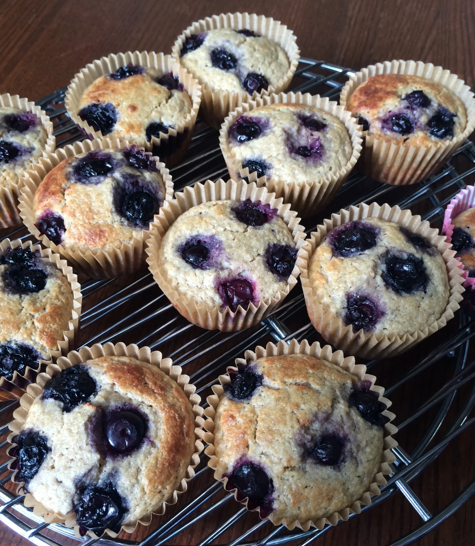 Hidden vege banana blueberry muffins