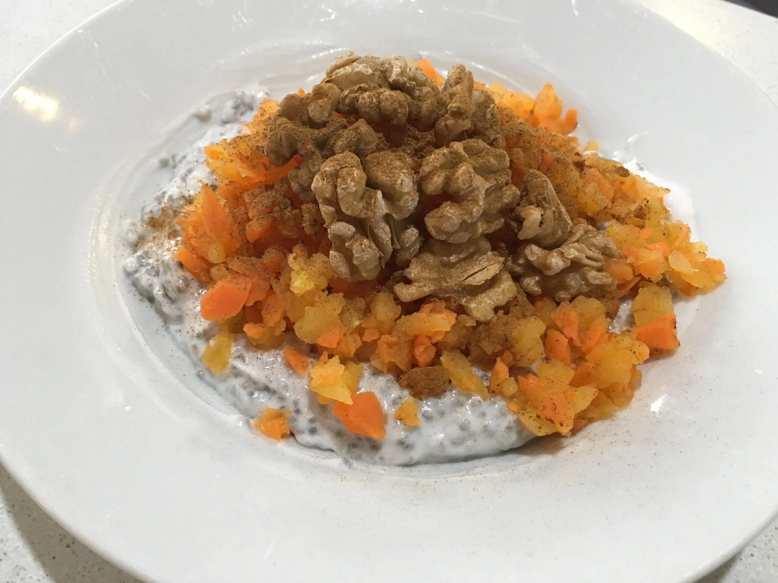 Warm chia pudding