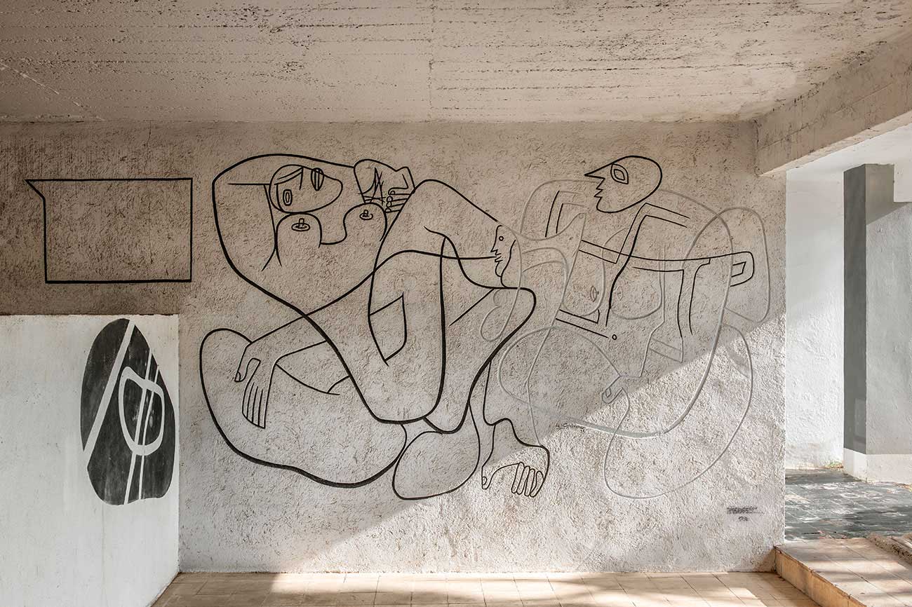 Mural pintado por Le Corbusier
