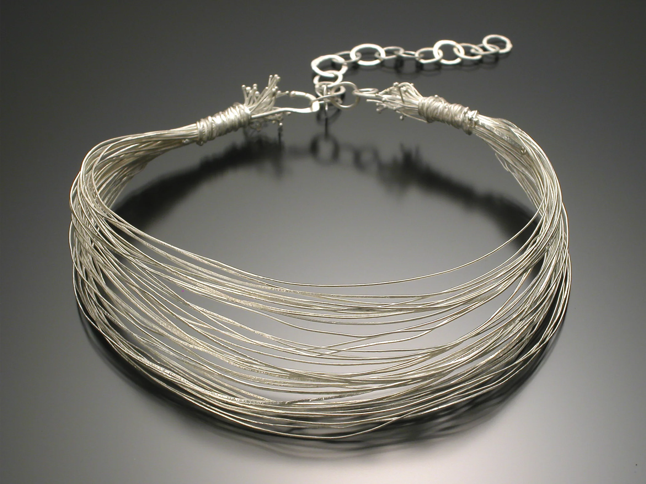 Wrap Choker in Fine Silver
