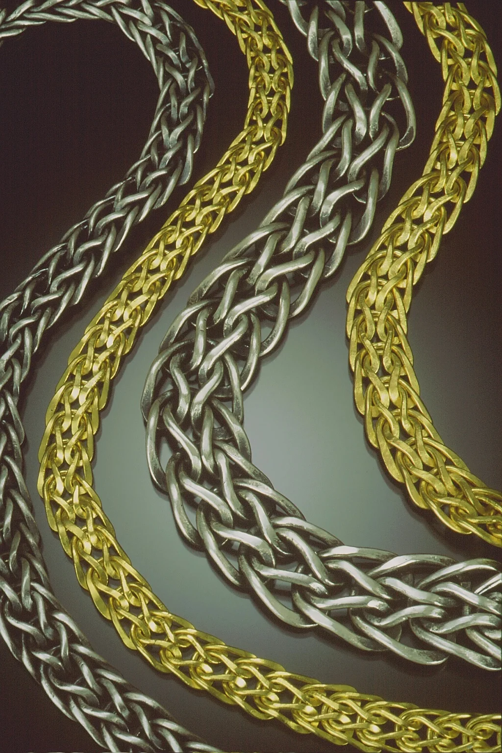 Loop n' Loop Chains in 22K and Fine Silver