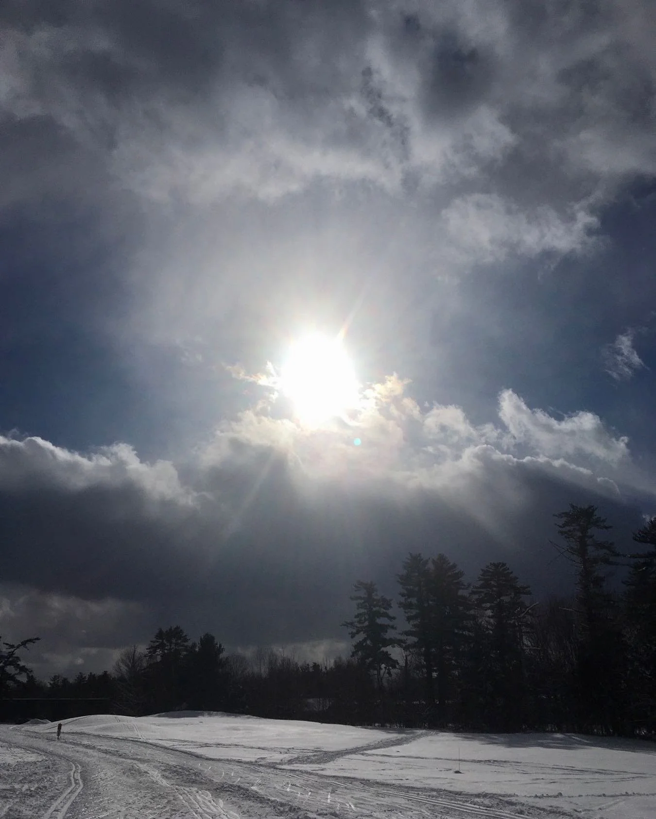 SUN POWER&hellip; storm blew in just as i approached my ski.  full sun turned into dark and stormy snow squalls&mdash;WILD!  this is all the drama i need. incredible energies abound, change is upon us!  ride the wave, seek out fun and connection to t