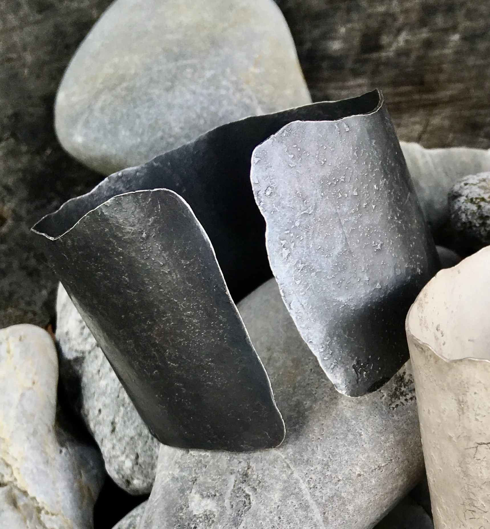 Oxidized Silver Cuff Bracelet