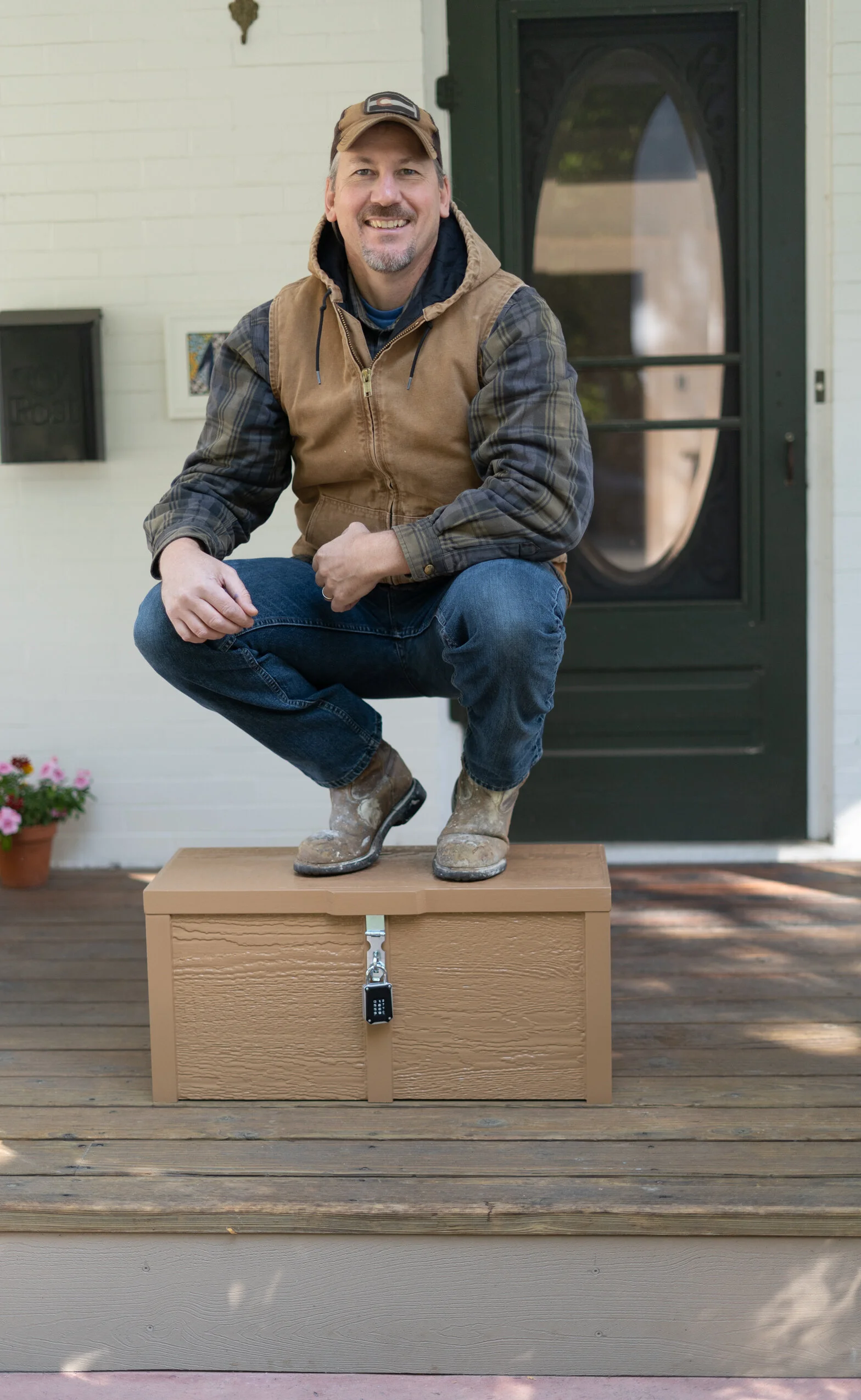 outdoor package drop box on Porch Parcel Box Outside Box For Packages Package Delivery Box