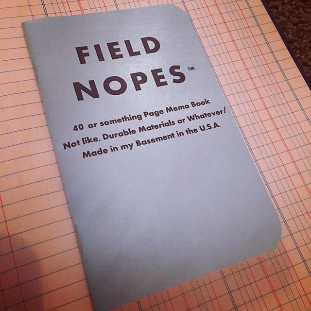If I&rsquo;m being honest, I think these notebooks I made once upon a time are hilarious and amazing. If I&rsquo;m being honest. And humble. #humbleaf #seriouslythoitsjustajoke #fieldnopes