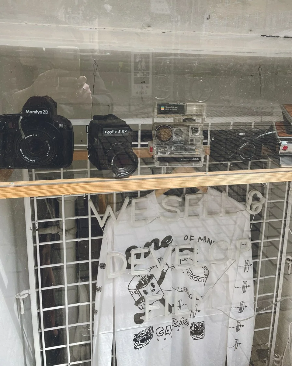 One-of-many-cameras-film-photography-shop-in-Copenhagen-Denkmark