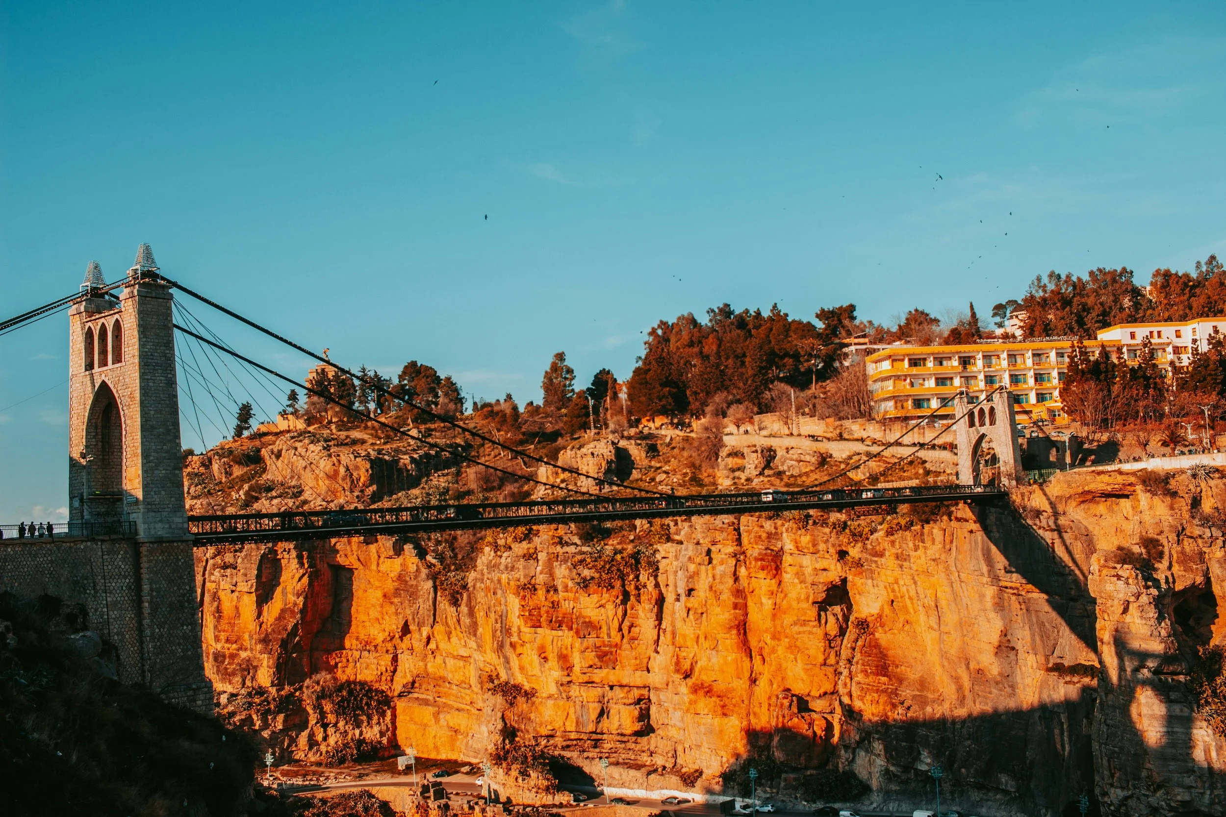 The Sidi M’Cid suspension bridge in Constantine, Algeria