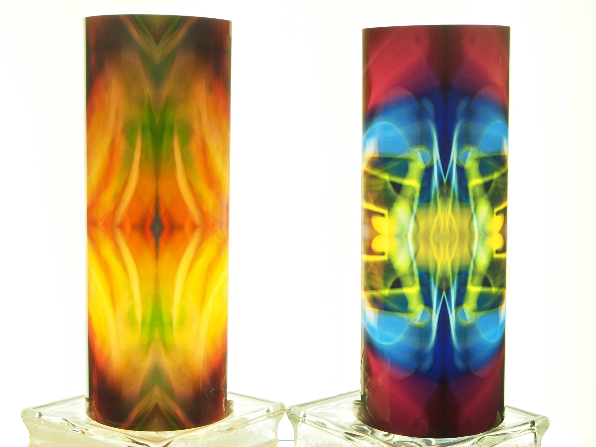 IMPROV 5Tube Light. Front and back of the same tube. 15"H x 7"D. Includes LED Light with Dimmer.
