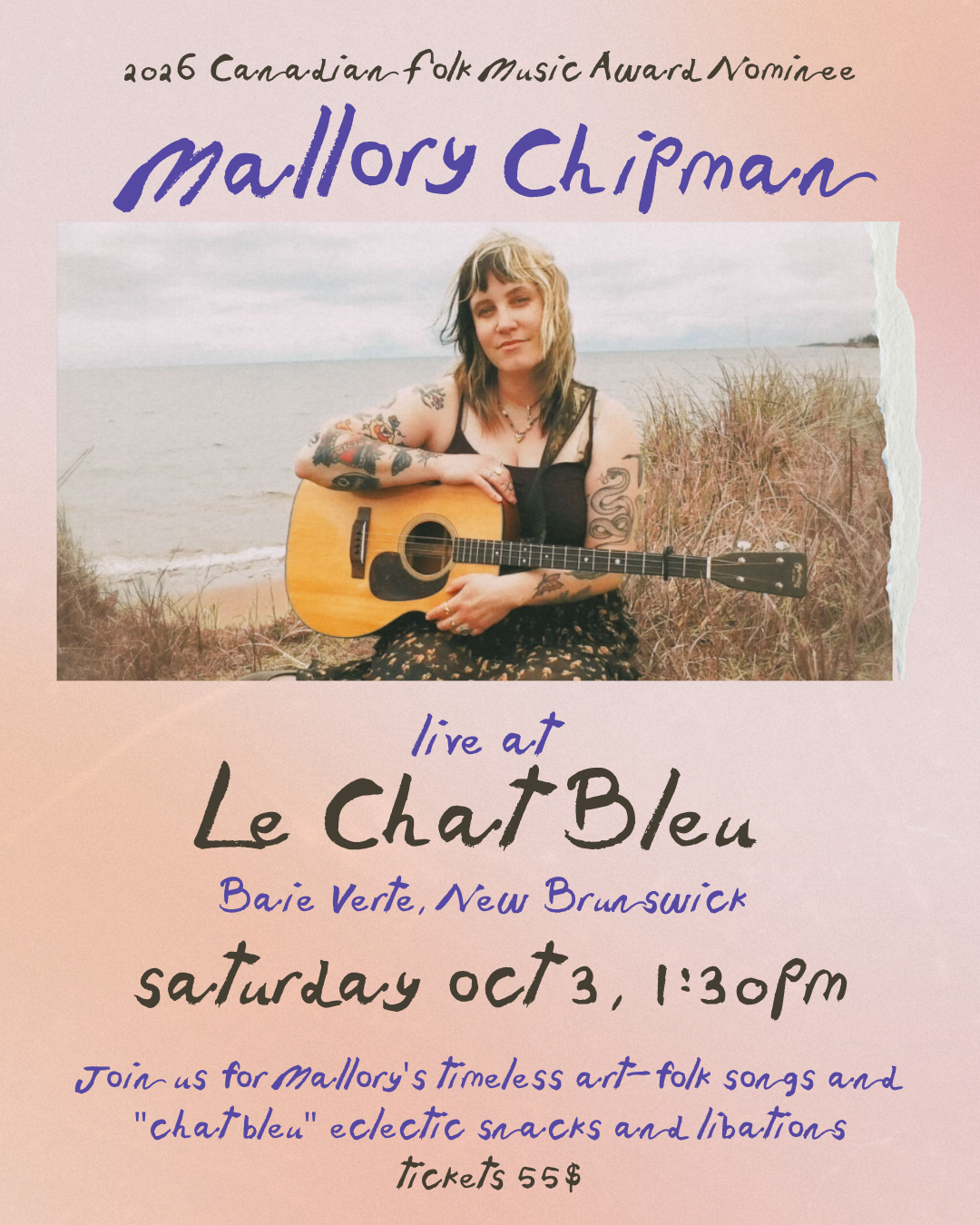 Mallory Chipman - An afternoon of Songs, Snacks &amp; Sips