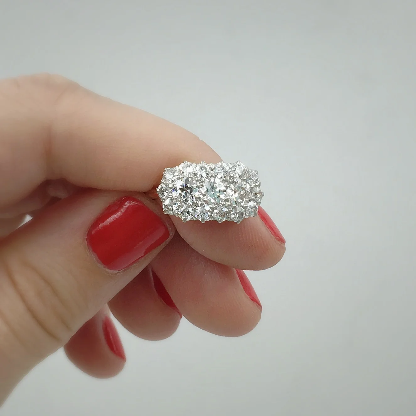 edwardian diamond ring, diamond dinner ring, reverie vintage jewelry nyc, estate jewelry nyc, antique jewelry nyc