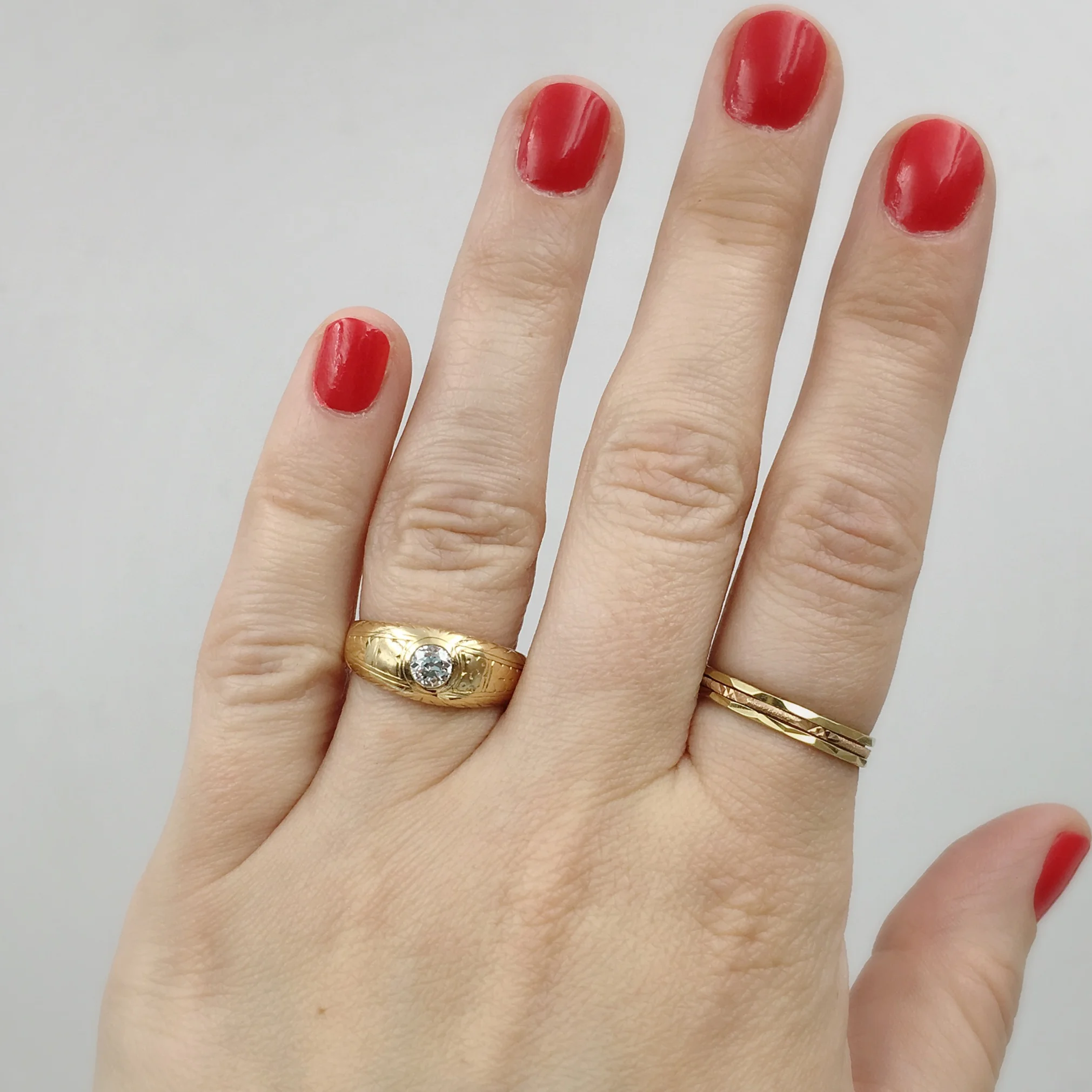 antique diamond ring, gypsy style ring, victorian diamond engagement ring, reverie vintage jewelry nyc, estate jewelry nyc, antique jewelry nyc