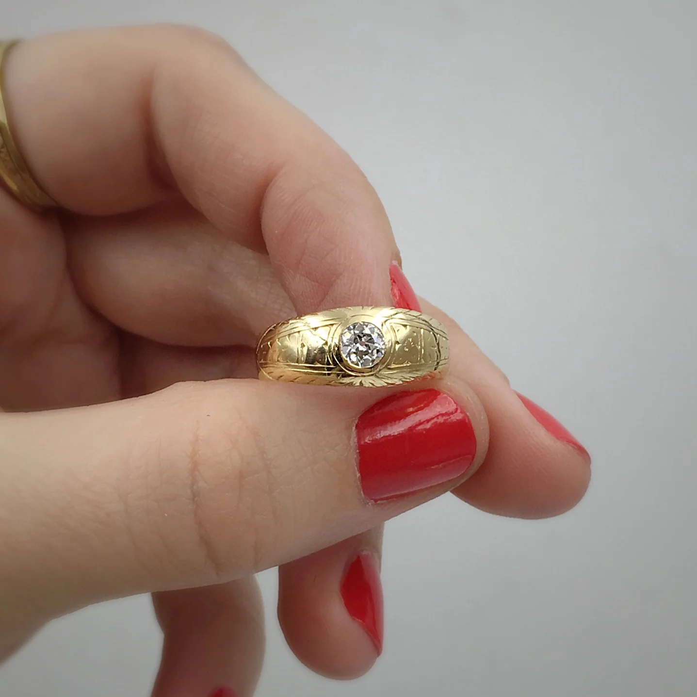 antique diamond ring, gypsy style ring, victorian diamond engagement ring, reverie vintage jewelry nyc, estate jewelry nyc, antique jewelry nyc