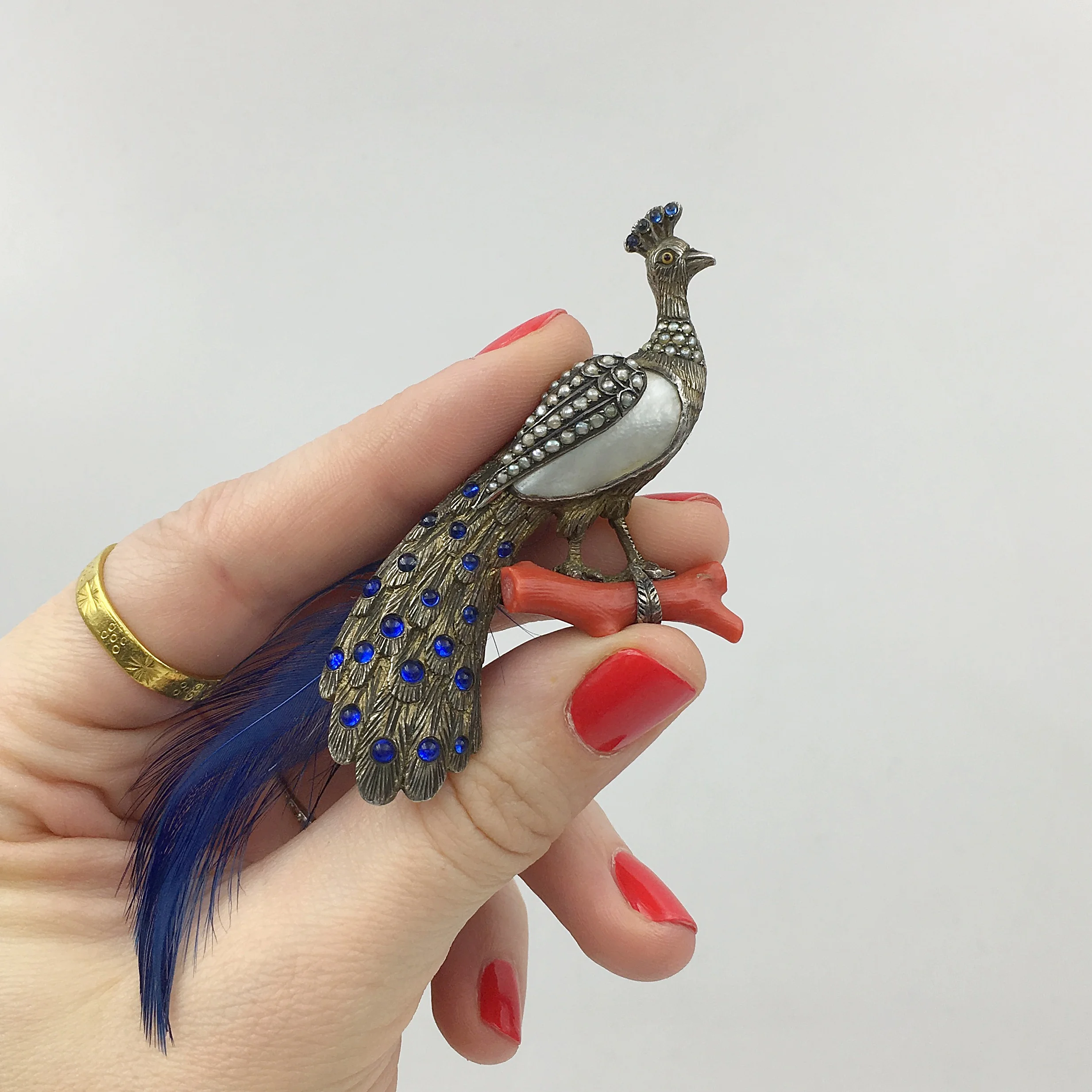 austro-hungarian silver brooch reverie antique jewelry nyc