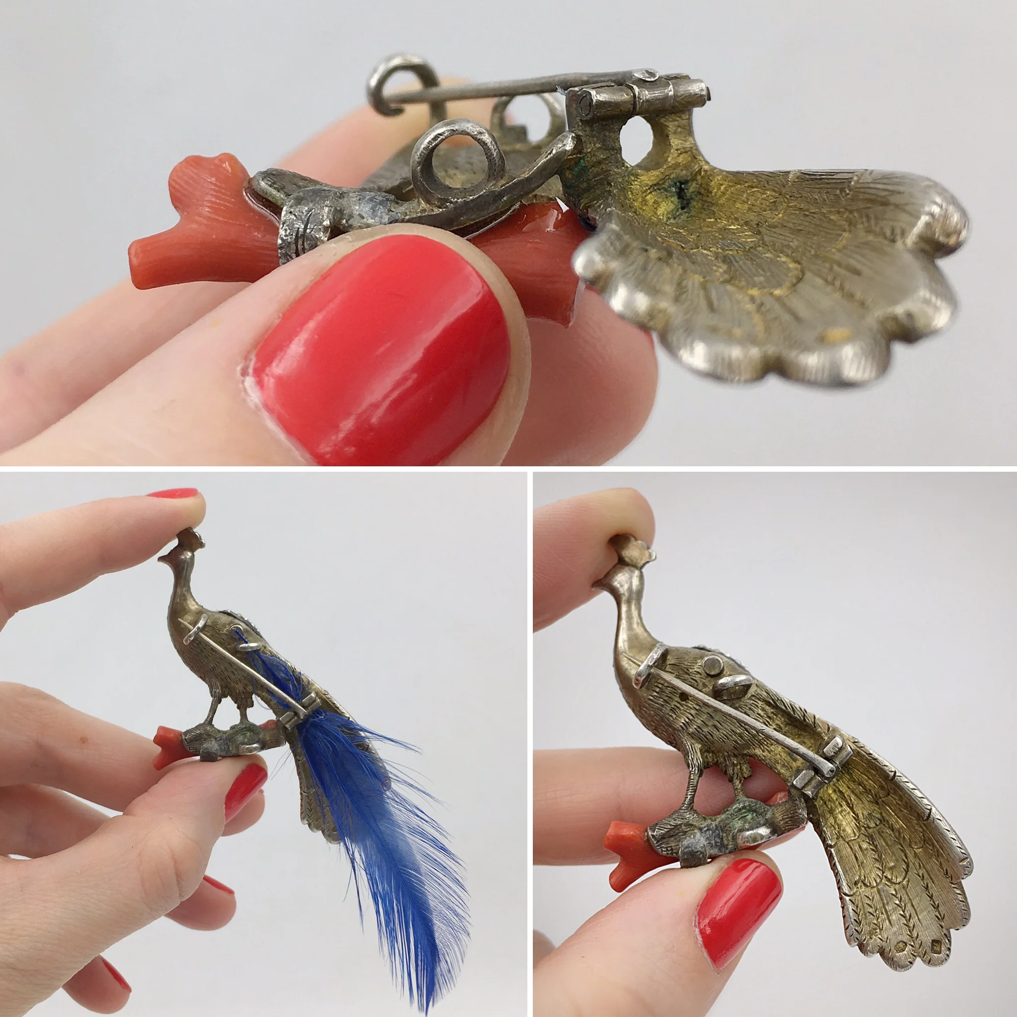 austro-hungarian silver brooch reverie antique jewelry nyc