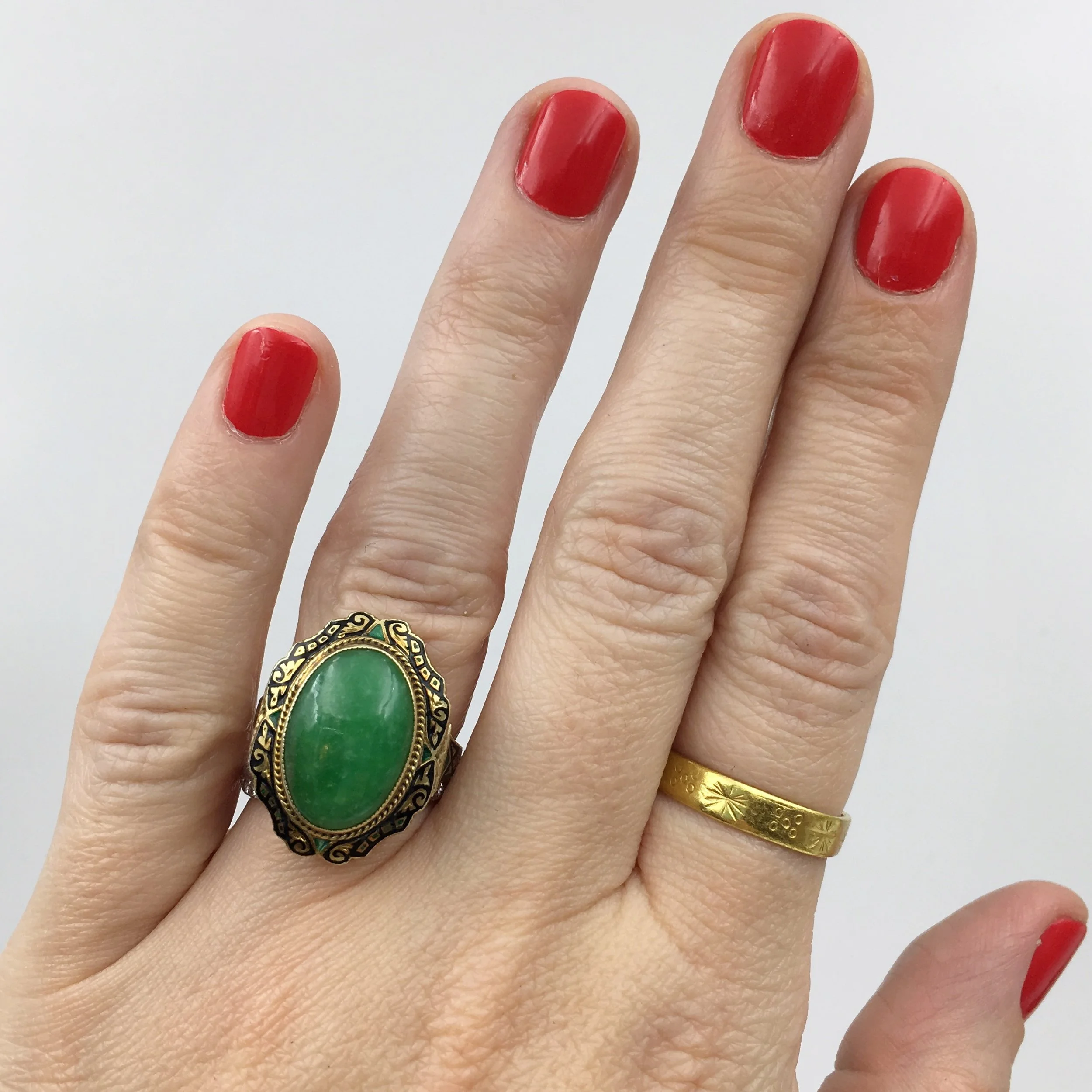Vintage Jane and enamel ring Reverie estate jewelry NYC